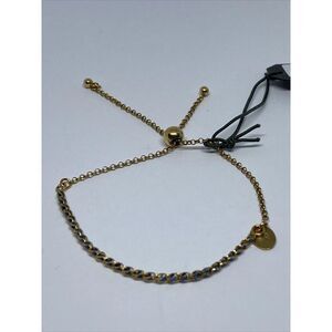 Argento Vivo 541447GBL Bracelet Gold-Plate Over Sterling Silver MSRP $68 NM244